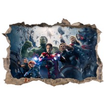 Vinilos de pared los vengadores 3d